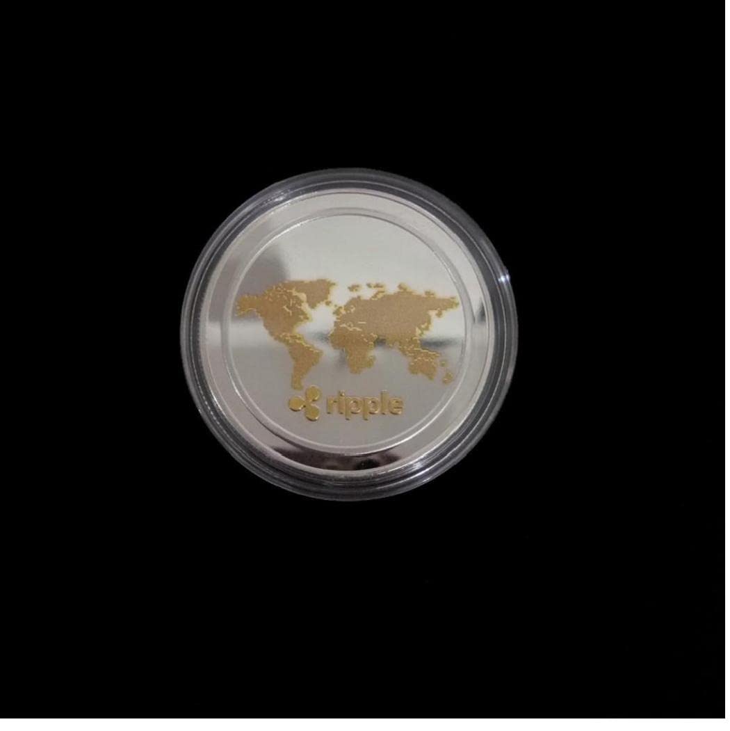 Ripple Commemorative Coin Copper Silver Art Art Gift Fishys Gift for Collector