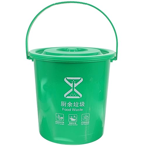 OSALADI Kitchen Compost Bin Food Waste Bucket Plastic Composting Bucket for Wet Dry Separation