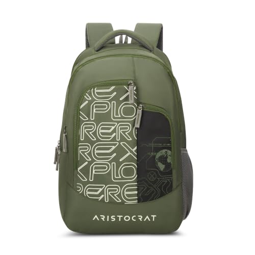 Image of Aristocrat Code 17 Inch Compatible Laptop Backpack 32 L | Premium Durable Fabric | 3 Spacious Compartments | Padded Shoulder Straps | 2 Quick Access Pocket | Ergonamic Back