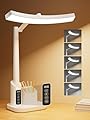 LEDLAY LED Desk Lamp for Home Office, Dimmable LED Desk Light with Timer, 3 Colors & 5 Brightness Levels Touch Lamp, Eye Caring Foldable Reading Light, Adjustable Study Desk Lamp for Home Office