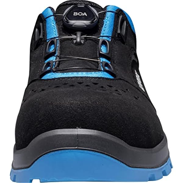 Uvex 2 Xenova, 9558 9558243-Zapatillas de Seguridad S1P (43 Negro/Azul, 1 Unidad) Unisex Adulto