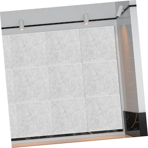 12pcs Cuadrados acústicos autoadhesivos para pared 30x30cm 8mm de grosor Paneles absorbentes de sonido para aislamiento acústico en casa, oficina y estudio – Tableros insonorizantes de fieltro gris miniatura 5