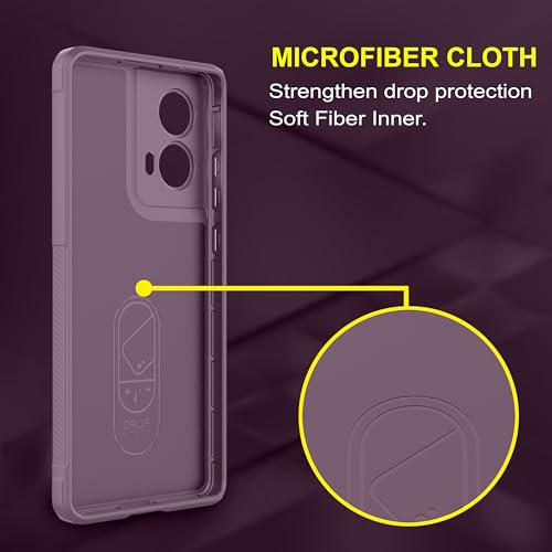 Image of amazon basics Back Case Cover for Motorola Moto G85 5G | Compatible for Motorola Moto G85 5G Back Case Cover | Liquid Silicon Magic with Camera Protection | Lavender