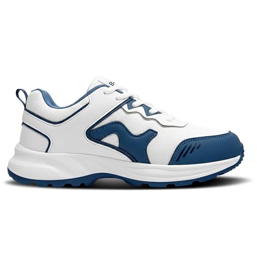Image of BRUTON Air Force-628 Men's Casual Sneakers | Stylish Lightweight Lace-Up Shoes for Men | Comfortable Footwear | Trendy Sneakers