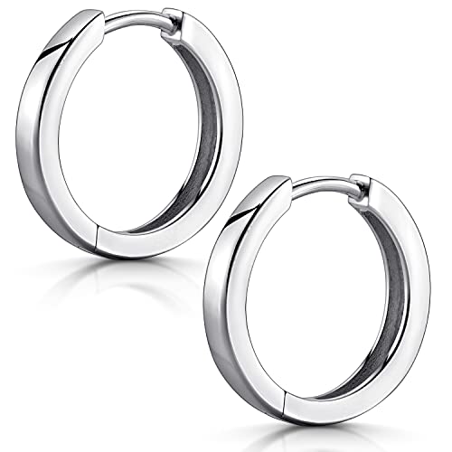 Materia Ohrringe Creolen Klappcreolen Silber 925 18mm SO-460