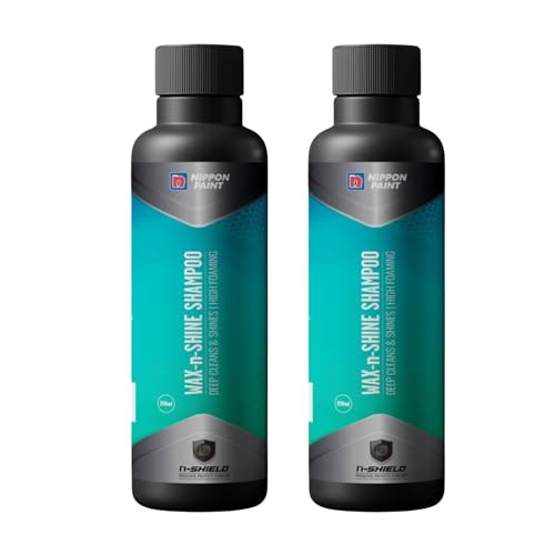 Image of Nippon Paint Pack of 2 Wax N Shine Car Shampoo 250ml | High Foaming Car Wash for Deep Cleaning, Long Lasting Wax Protection & Glossy Finish | Safe for Car Paint, Coating & Exterior Surface Care