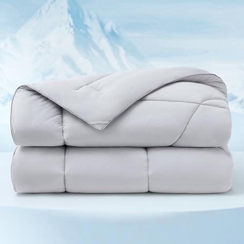 Bedsure Cooling Comforter Queen Size - Cooling Blankets for Hot S...