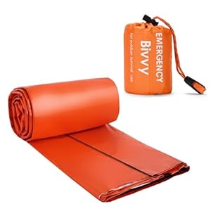 JNOUCS Survival Bag, Survival Bag, Survival Bag, Herbruikbare Waterdichte Ultralichte Slaapzak, Emergency Rescue Deken Herbruikbare voor Outdoor Kamperen en Wandelen