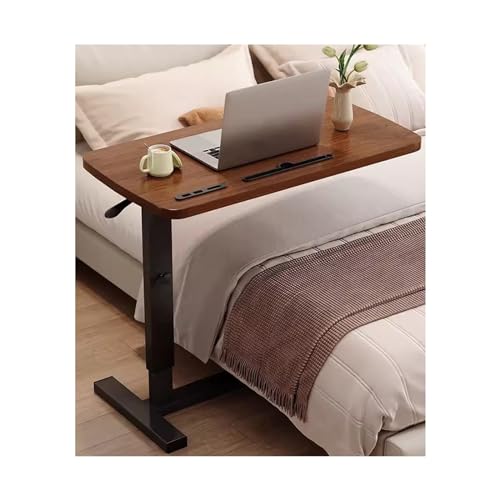 QUSYZD Escritorio móvil de pie, Mesa de Noche móvil, Mesa elevable y de Lactancia Plegable, Unidad pequeña, Escritorio de Estudio para Dormitorio, Escritorio para computado,