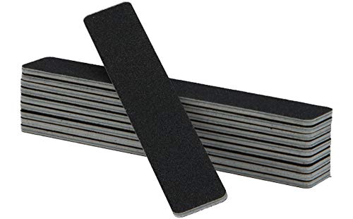 99nails 10 Stück Premium Nagelfeile Eckig Big-Square Schwarz Nagelstudio Feile 100/180 Körnung Profifeile Premium Feile – Bild 4
