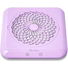 MelodySusie Professional Nail Dust Collector with Max Suction Power,SProF 4500RPM Nail Vacuum Fan with 3 Suction Modes,Touch Control,Acrylic Nail Tools for Nail Tech & Salon Use,Purple