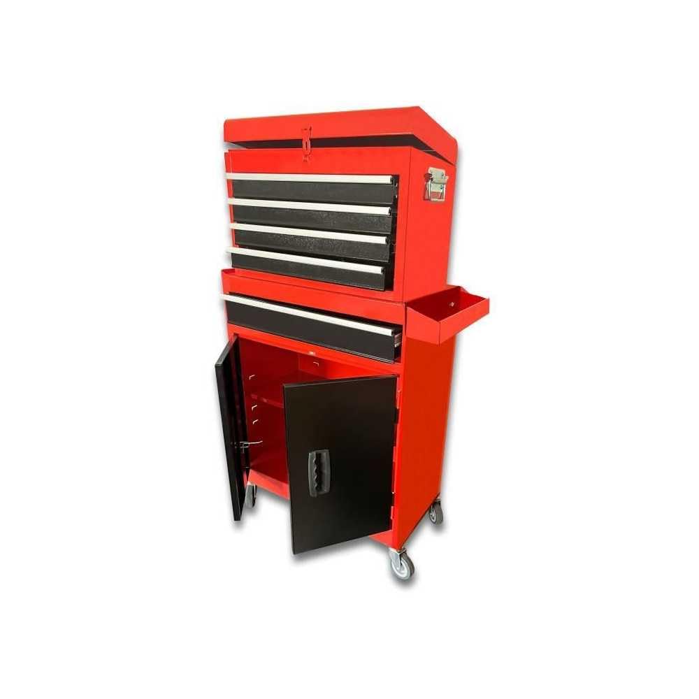 Servante d'atelier en métal DOMAC idéale pour aménager un garage de passionné de mécanique