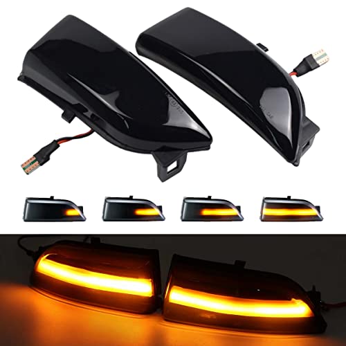 Aiyomi 1 paire de clignotants dynamiques pour rétroviseurs, clignotants LED pour Ford Everest Ranger T6 Cover