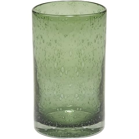 ARTLAND Iris Seeded Sage Glass 17 Ounce Highball Tumbler, Set of 6 Cover
