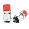 SURIEEN Engine Start Push Button Momentary 12V and 24V Waterproof Switch Push Button, Heavy Duty Push Button Momentary Start Switch for Car Truck Boat ATV Tractor Lawn Mover Welder (Red, 2 Pieces)