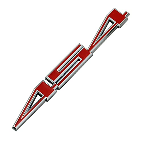 Image of 1X 454 Aluminum Emblem Badge Decal Metal Sticker Nameplate for Door Fender Tailgate (Chrome Red)