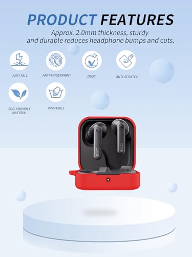 Coque silicone CMF by Nothing Buds 2 étui de protection rouge premium - 2