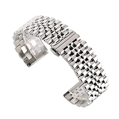 Sangle de montre 22mm acier inoxydable bicolore idéale pour le quotidien