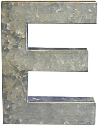 Modelli Creations Alphabet Letter E Wall Decor, Zinc