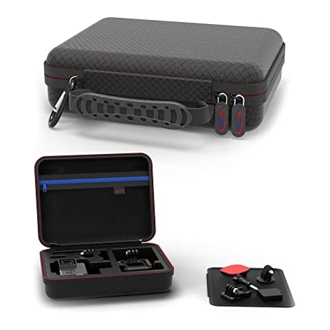 DigiCharge Action Camera Carrying Case for GoPro Hero13 Hero12 Hero11 Max Hero10 / DJI Osmo Action 5 4 3 / HERO 13 12 11 Mini 10 9 8 FUSION Akaso EK7000 V50 Brave Cam 7x6x2.5 Inches Cover