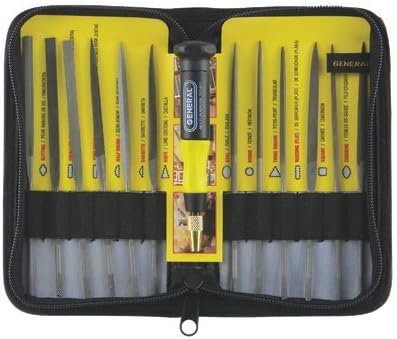 Juegos de archivos de Neddle con patrón suizo de 12 piezas - juego de archivos de aguja, 12 piezas