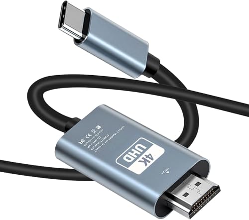 Image of C & E Type-C to HDMI Cable (4K UHD) - USB-C to HDMI Adapter for High-Resolution Video & Audio Streaming on TVs, Monitors, and Projectors