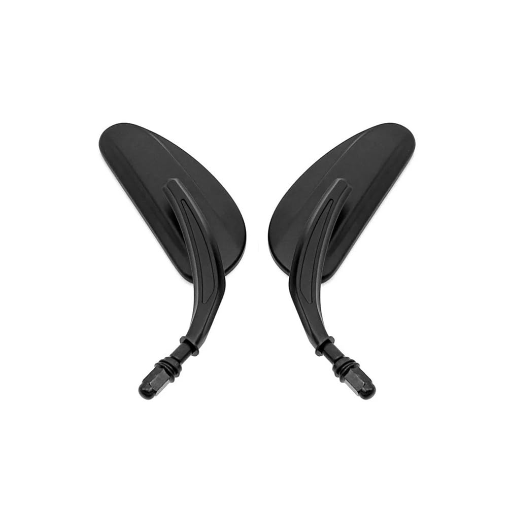 motos Miroir vélo Rétroviseurs Moto 8 Mm Pour Sportster 883 1200 Pour Dyna Pour Heritage Pour Softail FXDB(Chrome)