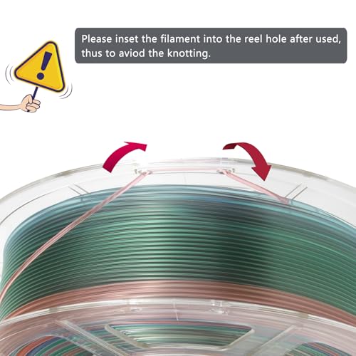 Image of iSANMATE Rapid Clear Gradient PLA Filament 1.75mm, Transparent 3D Printer Filament, Vivid Clear Rainbow PLA, Dimensional Accuracy ±0.02mm, 1kg Spool-Eternal Stars