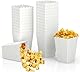 KZXCVS Pack of 60 Popcorn TütenPopcorn Boxes, Candy Bar Tüten Small White Popcorn Boxes Popcorn-Boxen, Klein Weiße Popcorn Boxen Popcorn Container, Popcorn Tüten Candy Container Candybar Tüten(White)