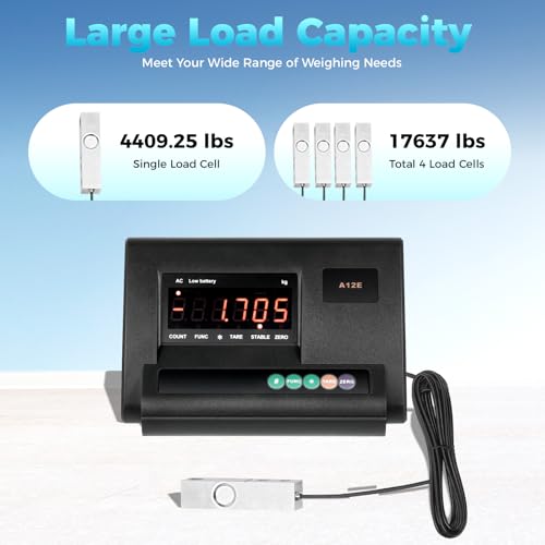 Báscula ganadera digital 2.5T con indicador LCD y LED miniatura 3