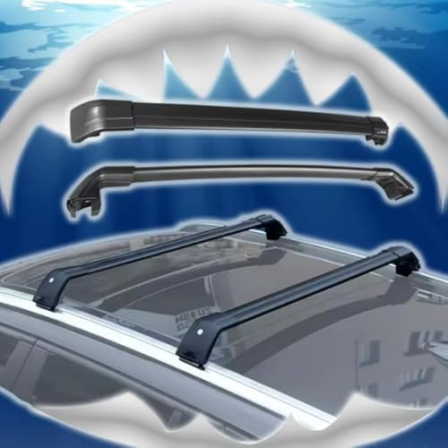 2PCS Accessories fit for Range Rover Evoque 2020-2025 Lockable Roof Rail Rack Crossbars Cr...