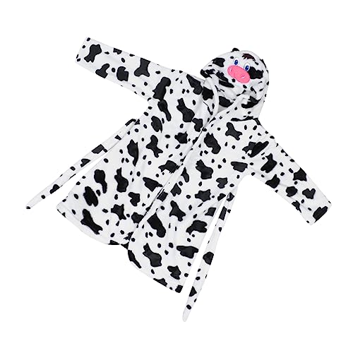 WOFASHPURET 1 Pieza Vestido para Dormir de Vacas camisón de Dibujos Animados Flannel Pajamas camisón de Franela Ropa de Dormir para Pijamas de Pijamas para Poliéster