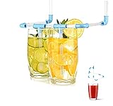 DIY Straws, Children Play Game Drinking Straws, 21 pieces DIY Drinking Straws to Creative A Crazy And Fun Drinking Game, Drinking Game Straws, Creativity Straws(21 Assemble Straws)