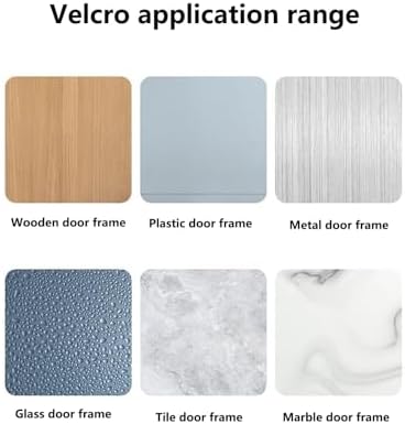 Heavy Duty Double Door Magnetic Screen - Self-Adhesive Mesh Bug Net with Magnetic Closure for Sliding, Front, Back, Patio, and Balcony Doors - Easy Install Mosquito Curtain