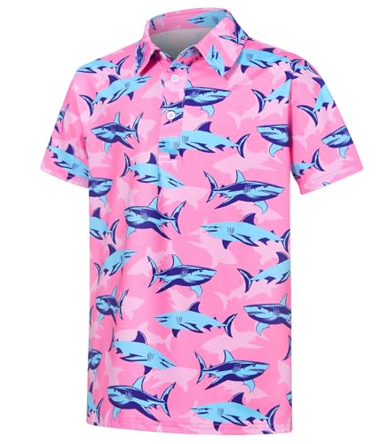 Cuddomper Boys Polo Hawaiian Shirt Size 5-6 Short Sleeve Golf Clothes - image 1