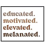 Motivational African American Wall Art & Decor - Classroom Decorations - African American Art - Black Pride - Motivational poster - Black women, Home Office - positive Quotes Inspirational Wall Decor