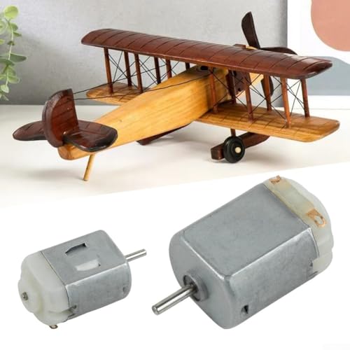 Motor eléctrico en miniatura 130 DC 3-5V de alta velocidad 17000-18000 RPM para ventilador de coche de juguete, pequeños electrodomésticos, maquinaria de oficina - Paquete de 3