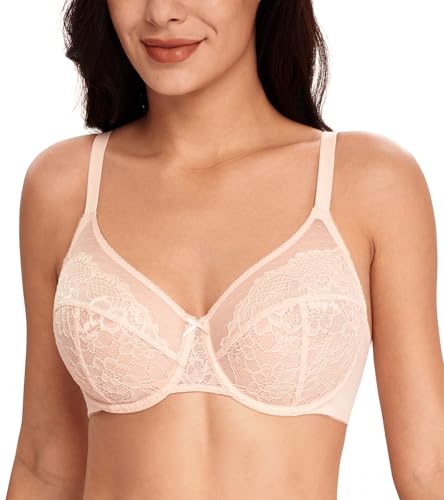 Lemorosy Reggiseno Minimizer Pizzo Coppe Piene 4F