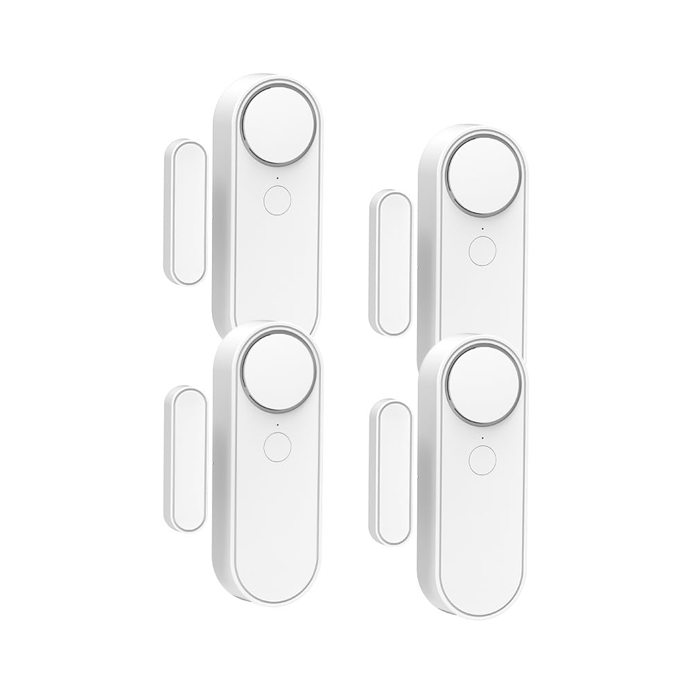 Alarma De Puerta Y Ventana Ty App 2.4g Wifi Alarma Antirrobo Con Sensor Magnético Inalámbrico, Sensor De Alarma De Puerta Y Ventana Adecuado Para El Hogar, Niños, Seguridad De Apartamentos