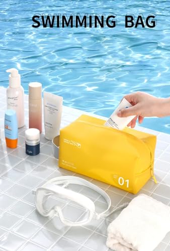 Image of PVC Toiletry Bag for Men & Women for Travel | Pink | Pack of 01