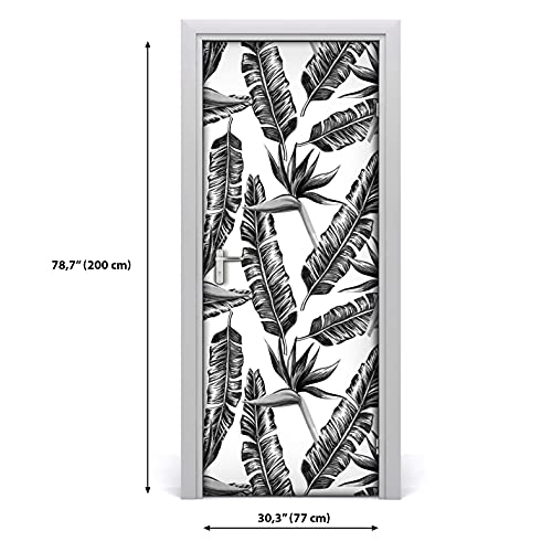 Vinilo para puerta de 77x200 cm autoadhesivo extraíble para renovar sin obras 3