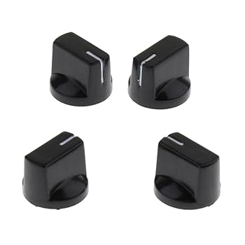 Amazon | F Fityle 4個 プラスチック ギターアンプノブ ノブ