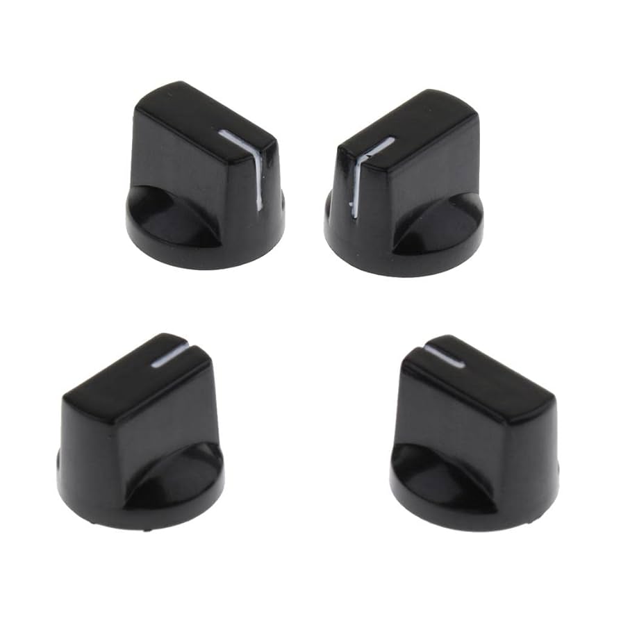 Amazon | F Fityle 4個 プラスチック ギターアンプノブ ノブ