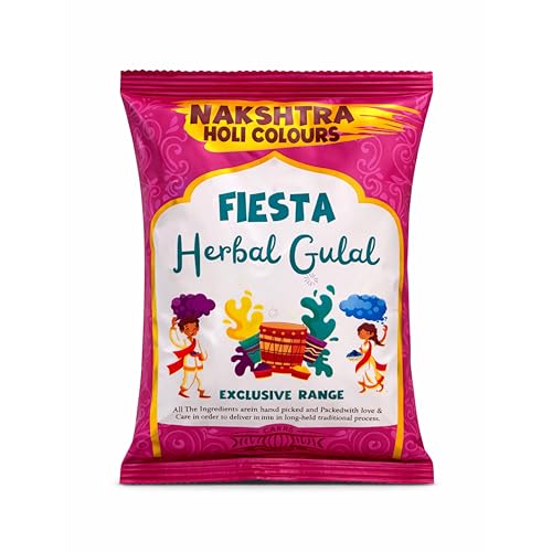 Fiesta Herbal Gulal|Skin Friendly| Pink|80g