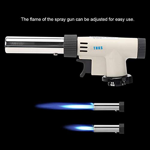 Gasbrenner, Gasbrenner, tragbare Zündung mit einstellbarem Druck, für Grill im Freien 1300 ℃, Gesamtlänge 180 mm, 7,1… – Bild 7