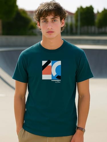 Image of Nobero Men's Regular Graphic Printed T-Shirt for Men | Soft Cotton | Classic Fit | Printed Casual Tshirt for Men