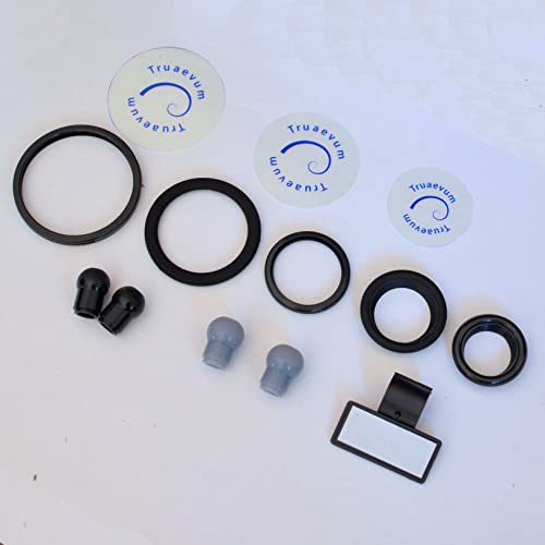 Stethoscope Tubing By Truaevum - Compatible Replacement Kit Fits Littmann(R) Master Cardiology(R) Stethoscope & Cardiology Iii(R) Stethoscope - Double Bore Tube Binaural K7 Black #TOP2