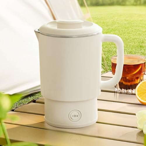 Hervidor eléctrico portátil 600 ml acero inoxidable miniatura 3