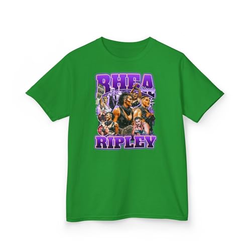 Rhea Cool Ripley Montage Kids Tee, Wrestling Fan Children's Shirt, Boys Girls Birthday Gift3