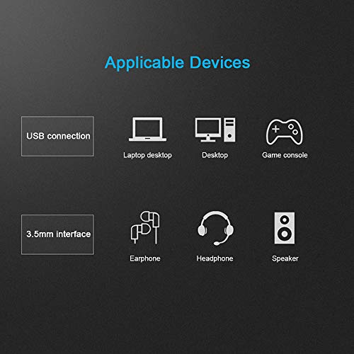 Docooler VENÇÃO USB Placa de Som Externa com 3.5mm Stereo Fone De Ouvido Mic Adaptador de Driver-fre